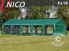 Namiot imprezowy UNICO 5x10m, Ciemna zieleń